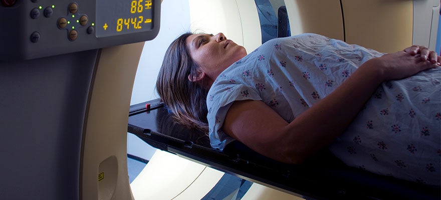 patient getting a MRI