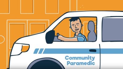 Illustration of community paramedic from video