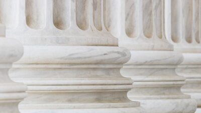 white neoclassical columns