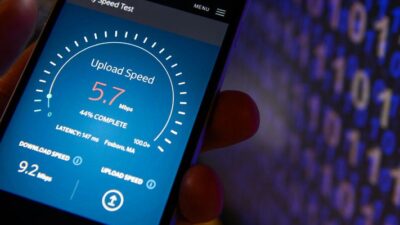 Testing upload speed on phone app