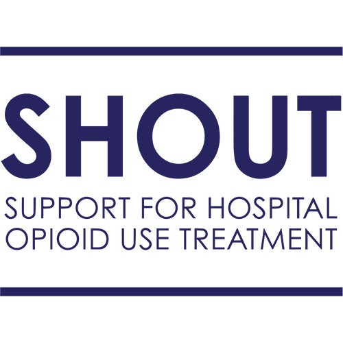 Logo for Project Shout Support for Hospital Opioid Use Treatment