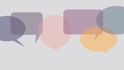 Illustration of speech bubbles