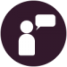 Icon of person talking