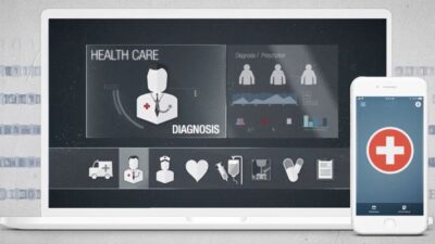 Illustration of health care technology that can increase access to care for rural patients.