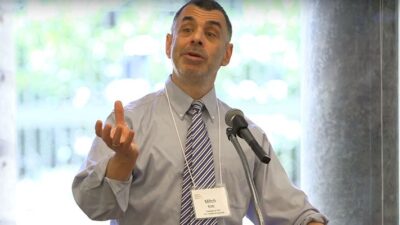 Mitch Katz speaks at California Improvement Network meeting.