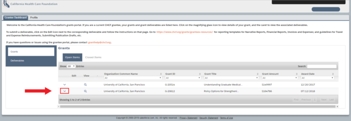 Grantee Portal