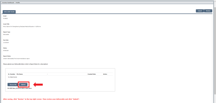 Grantee Portal