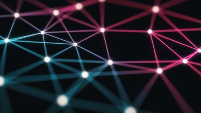 illustration of fiber optic network