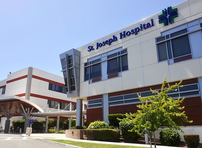 Exterior of St. Joseph Hospital