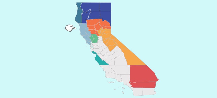 Interactive map of quality trends in Medi-Cal managed care