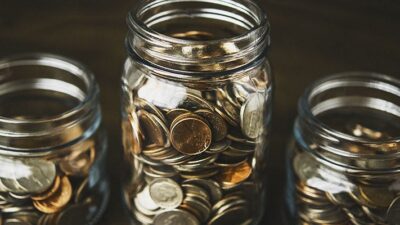 jars of coins