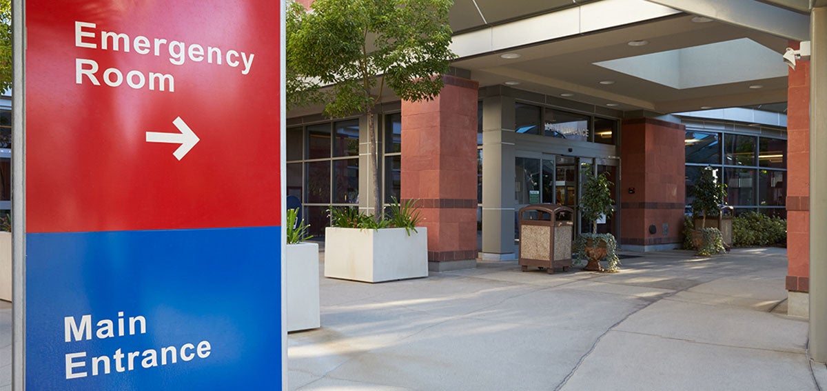 Emergency Room Entrance Sign