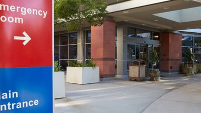 Emergency Room Entrance Sign