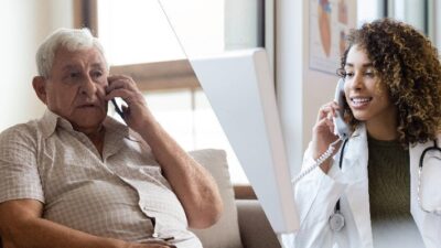 Telehealth consultation by phone