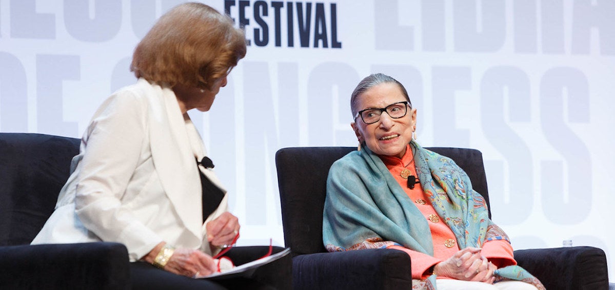 Ruth Bader Ginsburg at a Library of Congress book festival