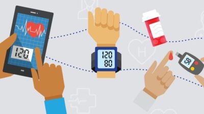 Illustration of digitally connected medical devices