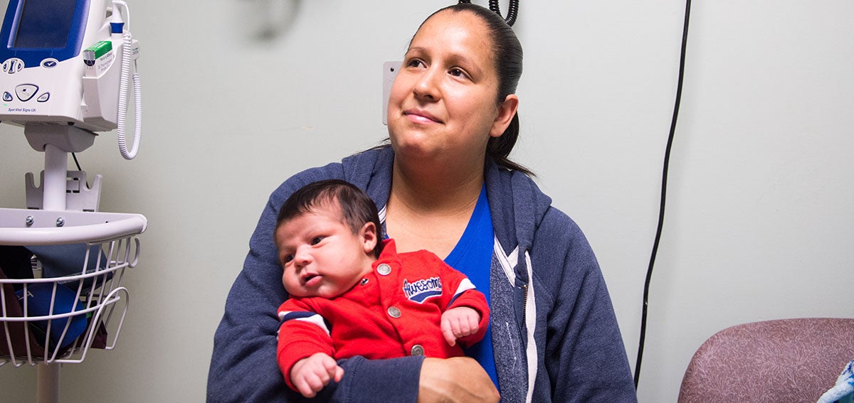 Mother and baby visit Alliance Medical Center