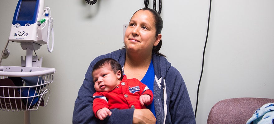 Mother and baby visit Alliance Medical Center