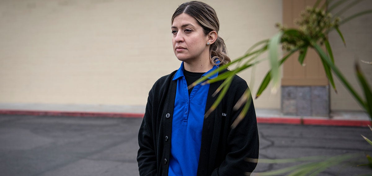 Brittannie Gulley is a cashier at Stater Bros. Market