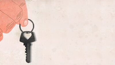 Hand holding key