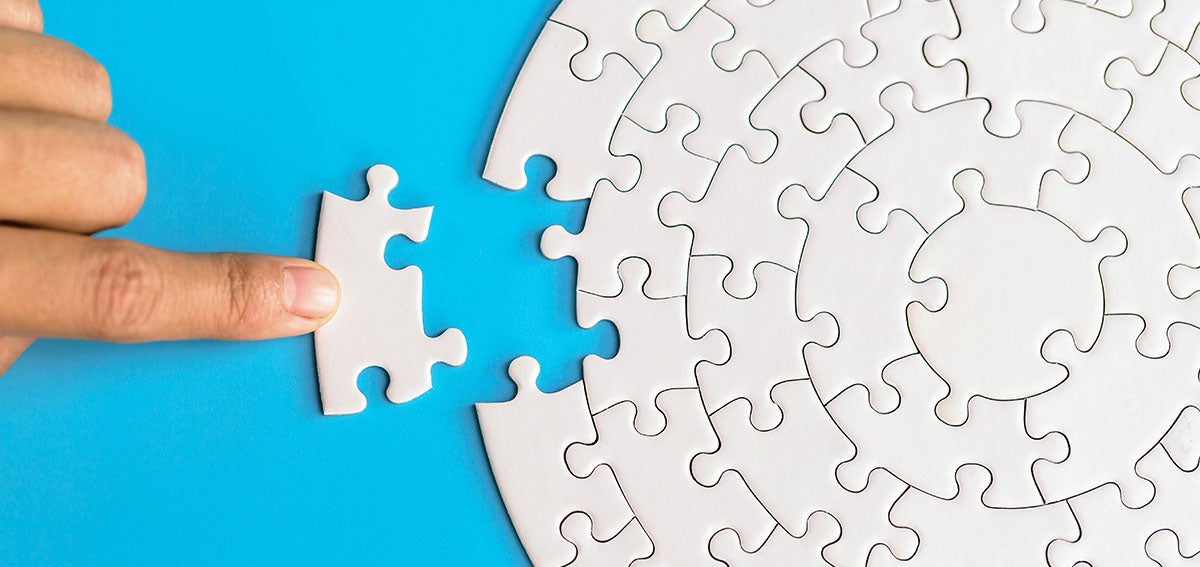 Placing final piece of a circular puzzle