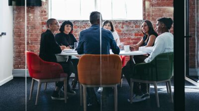 Group of people in a meeting.