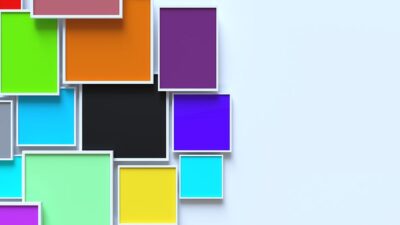 Colorful square modules