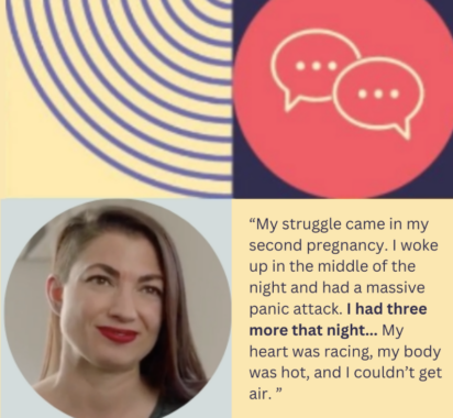 Mother quoted in interview about Maternal Mental Health.