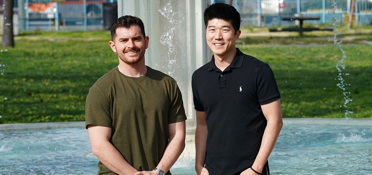 Two cofounders of a start-up health tech platform 