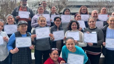 Recent graduates of the PEDAL program with their certificates. Photo: Courtesy of UCSF