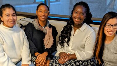 CHCF's Equity Fellows, 1st Cohort, from left to right: Dalma Diaz, Sequoia Hall, Janet Boachie, Kenna Chic