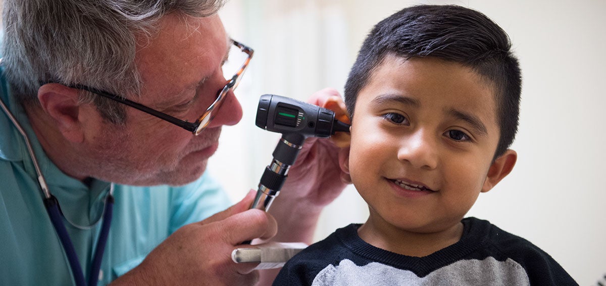 Little Boy Ear Exam