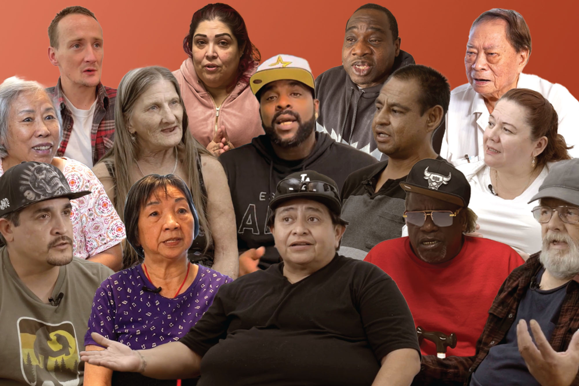 Composite image of Californians with complex health needs who participated in interviews about their experiences in Medi-Cal
