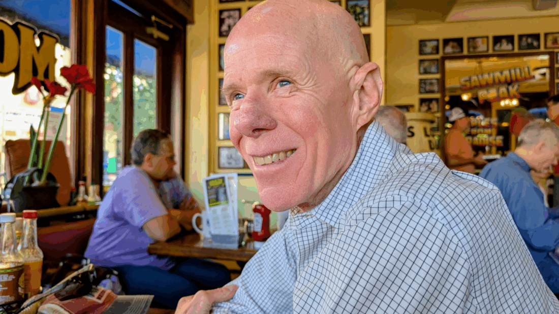 rural doctor shortage funding - a male doctor in a Chico restaurant