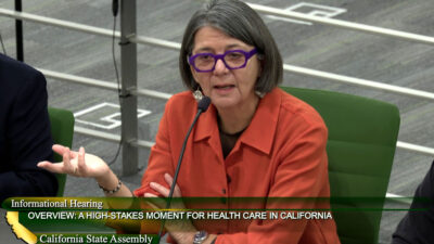 Dr. Sandra R. Hernández speaks at California State Assembly Health Informational Hearing