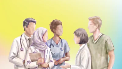 Medical team having a convrsation